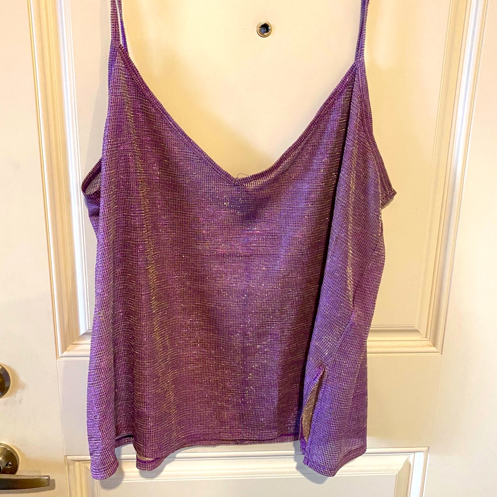 Purple Cami With Gold Sheen